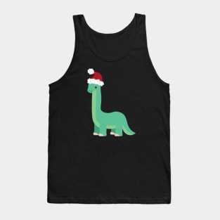 Santa dinosaur Tank Top